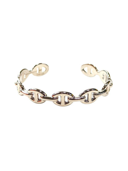 HERMES Chaine d'Ancre Enchainee Bangle Silver Management Number: 11829