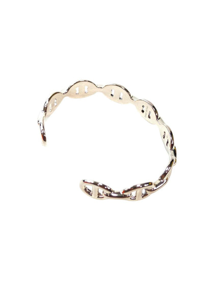 HERMES Chaine d'Ancre Enchainee Bangle Silver Management Number: 11829