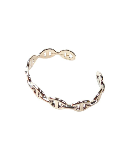 HERMES Chaine d'Ancre Enchainee Bangle Silver Management Number: 11829