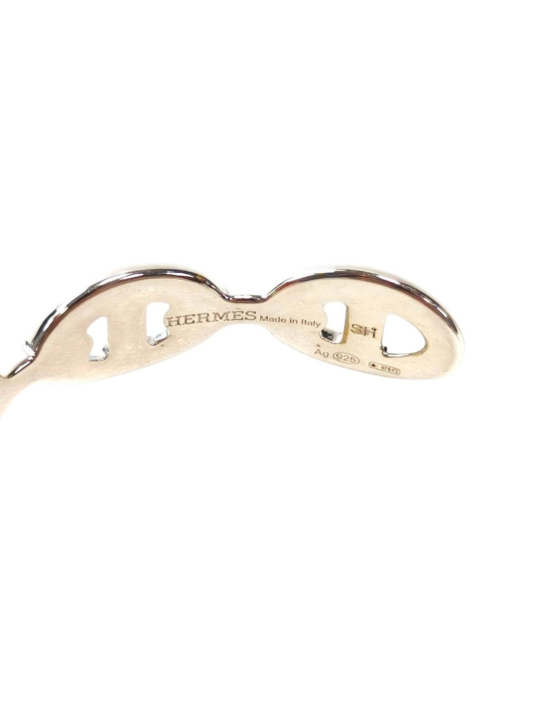 HERMES Chaine d'Ancre Enchainee Bangle Silver Management Number: 11829