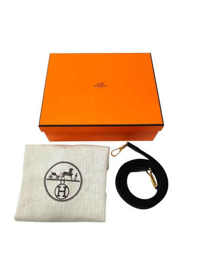 HERMES 爱马仕 Evelyne TPM Taurillon U刻印 单肩包 黑色 管理编号：11843