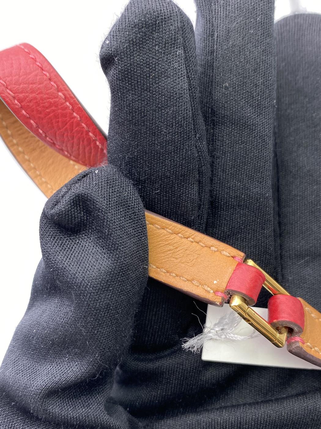 エルメス コリエドシアン ドゥブルトゥール ブレスレット 2連 バングル ボルドー 管理番号：8377