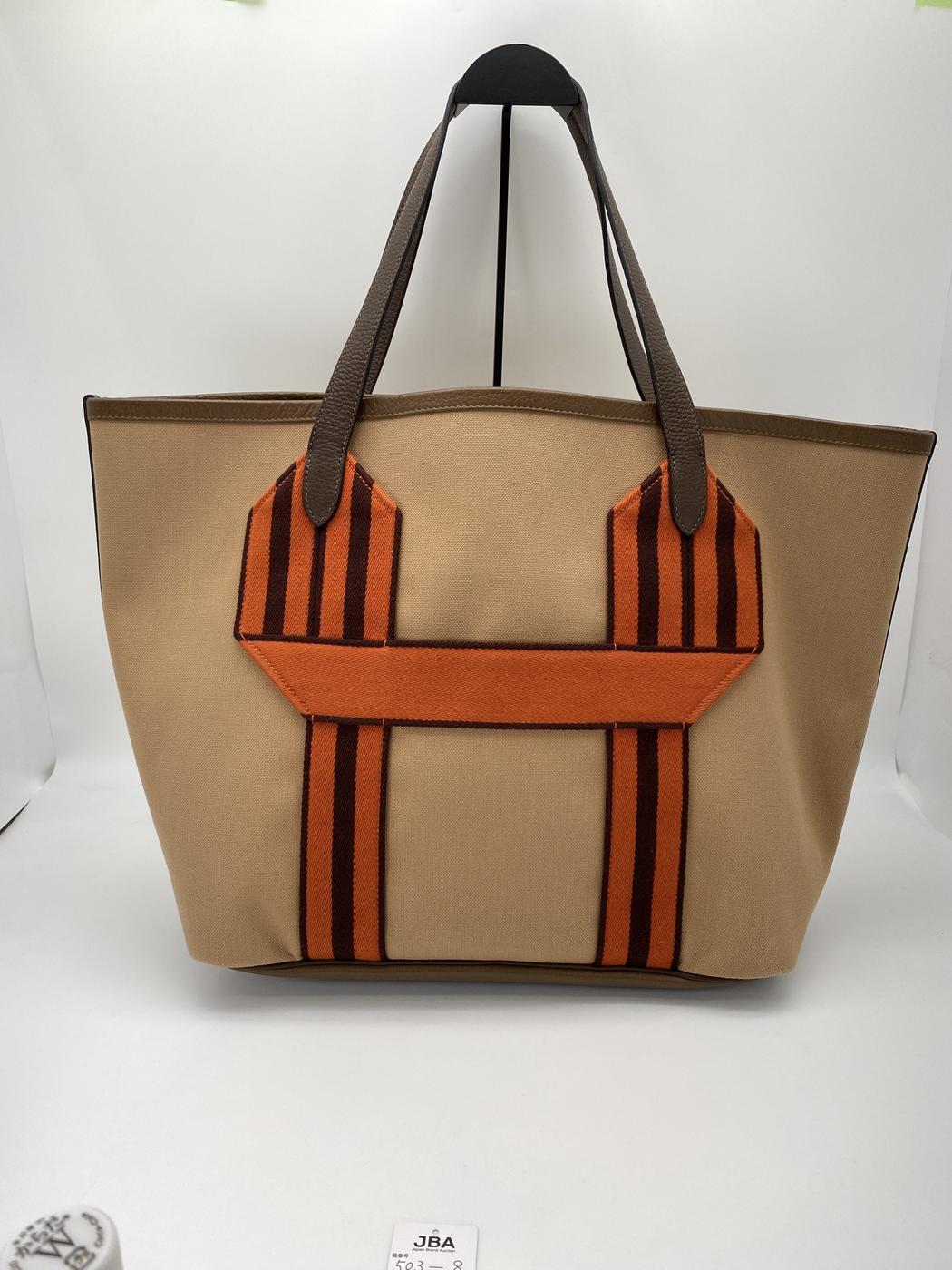 エルメス HERMES ピュールサングル U刻印 チャイ・カカオ  トワル トリヨンクレマンス ユニセックス トートバッグ 茶色 2022年製 管理番号：9036