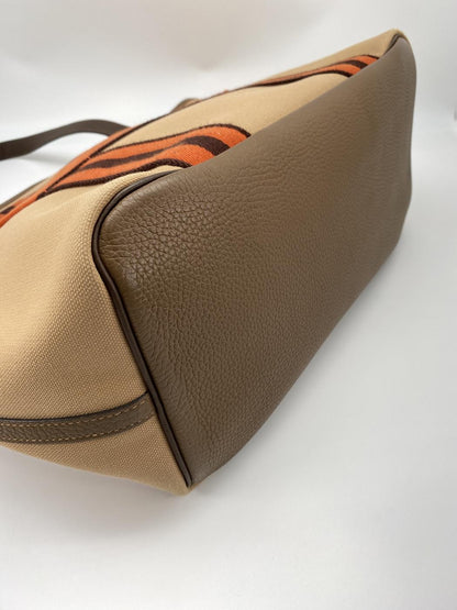 エルメス HERMES ピュールサングル U刻印 チャイ・カカオ  トワル トリヨンクレマンス ユニセックス トートバッグ 茶色 2022年製 管理番号：9036