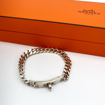 HERMES エルメス ケリーグルメット TPM ブレスレット SHサイズ AG925 シルバー 管理番号：9120