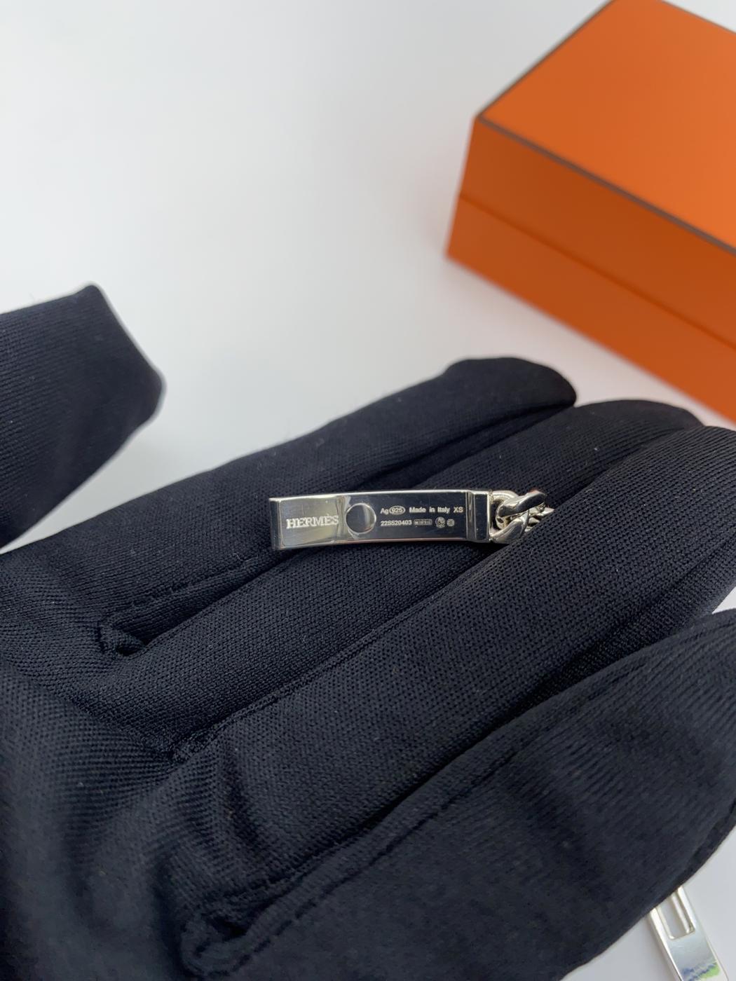 HERMES エルメス ケリーグルメット ブレスレット XS 925 16.5g シルバー 管理番号：9122