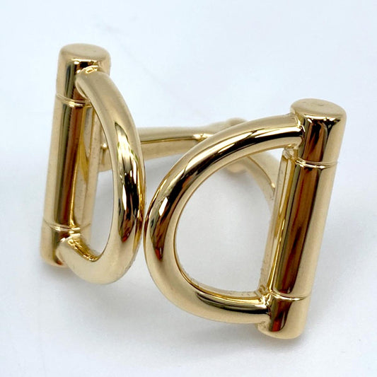 【新品同様】エルメス HERMES スカーフリング 90 ドゥブルD ゴールド 箱 保存袋付 管理番号：9160