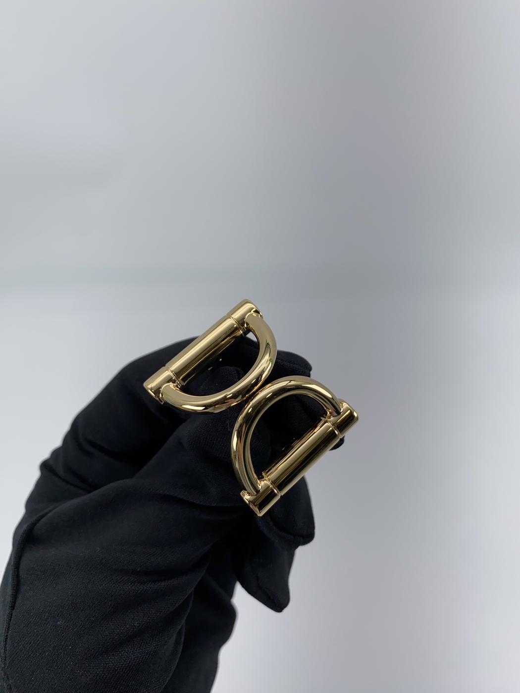 【新品同様】エルメス HERMES スカーフリング 90 ドゥブルD ゴールド 箱 保存袋付 管理番号：9160