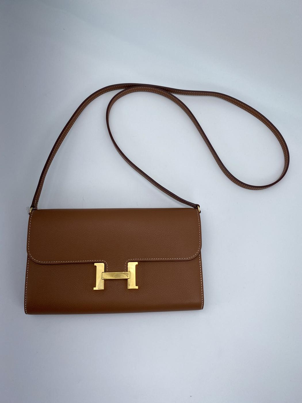 HERMES エルメス コンスタンス トゥーゴー ウォレット エプソン ゴールド金具 U刻印 2022年 管理番号：9169
