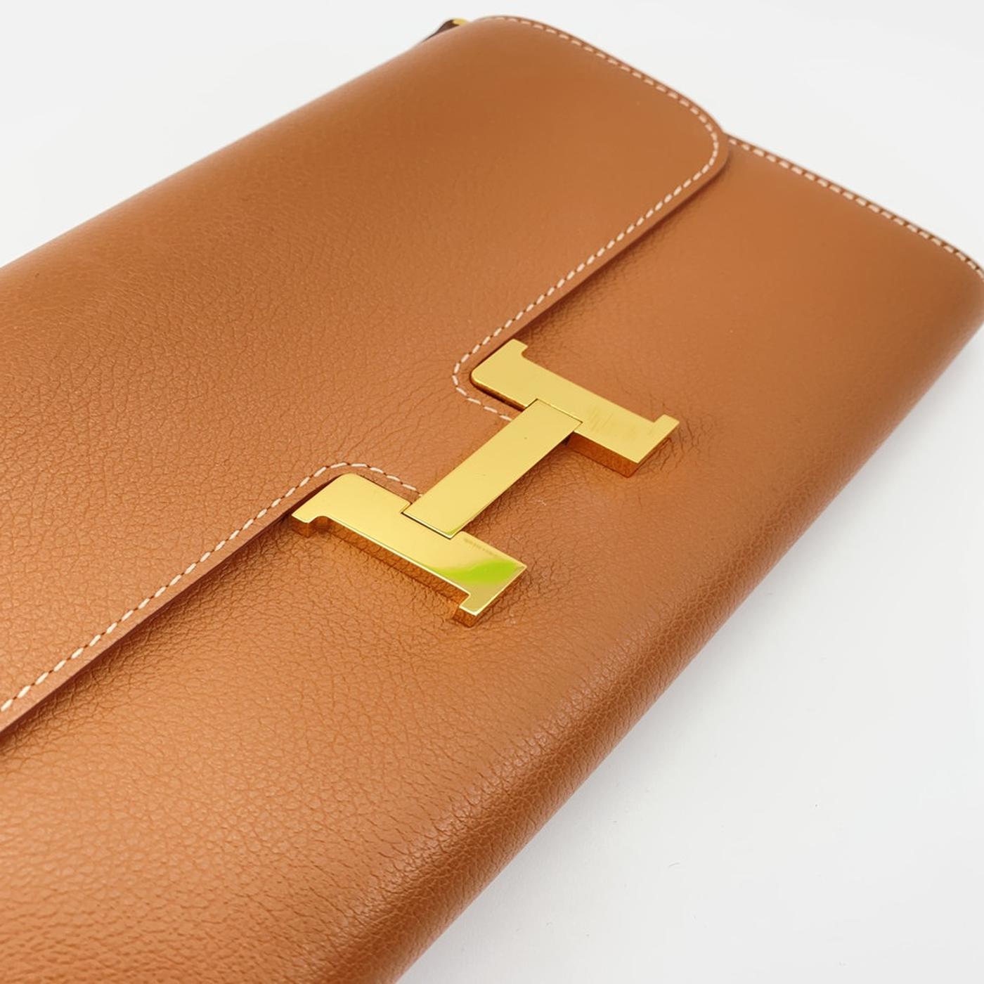 HERMES エルメス コンスタンス トゥーゴー ウォレット エプソン ゴールド金具 U刻印 2022年 管理番号：9169