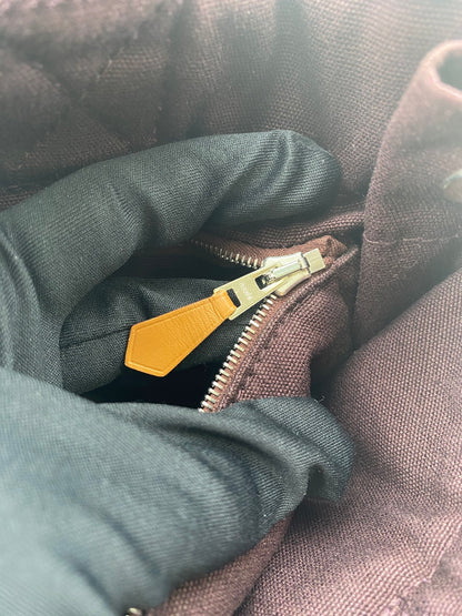 爱马仕 Foul Tote PM 手提包，帆布，波尔多红，参考编号：9211