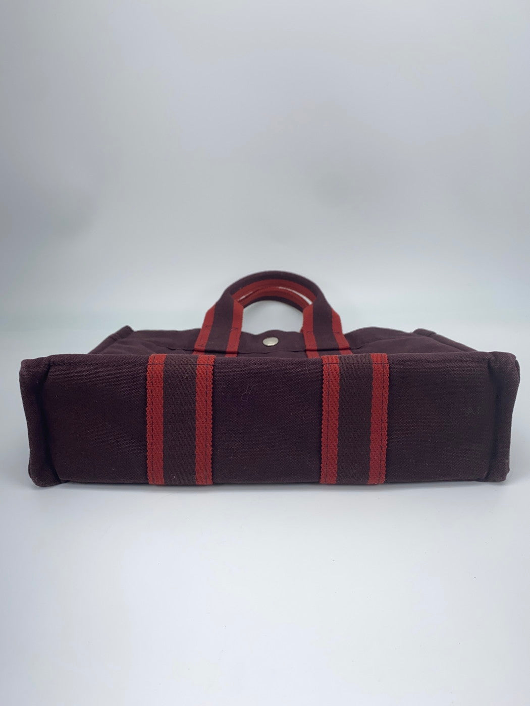 爱马仕 Foul Tote PM 手提包，帆布，波尔多红，参考编号：9211