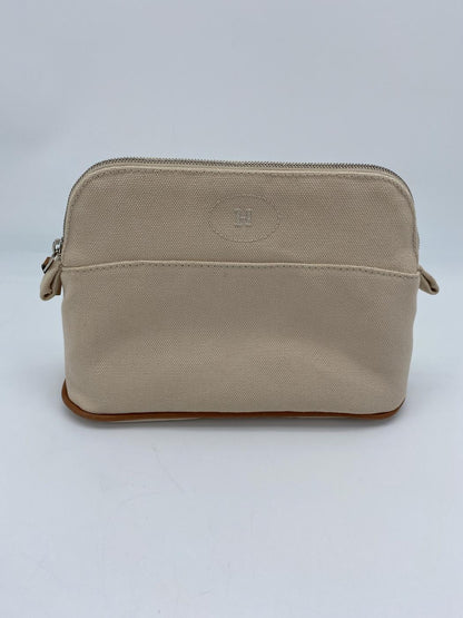 爱马仕 Bolide PM 迷你化妆包 米色/银色 Bolide 迷你化妆包 棉质天然米色 参考编号：9269