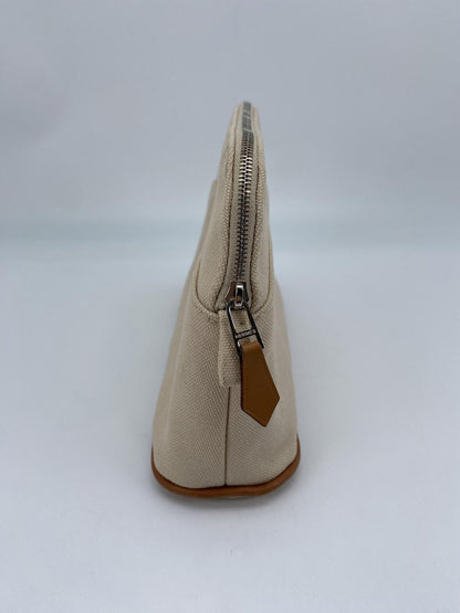 爱马仕 Bolide PM 迷你化妆包 米色/银色 Bolide 迷你化妆包 棉质天然米色 参考编号：9269