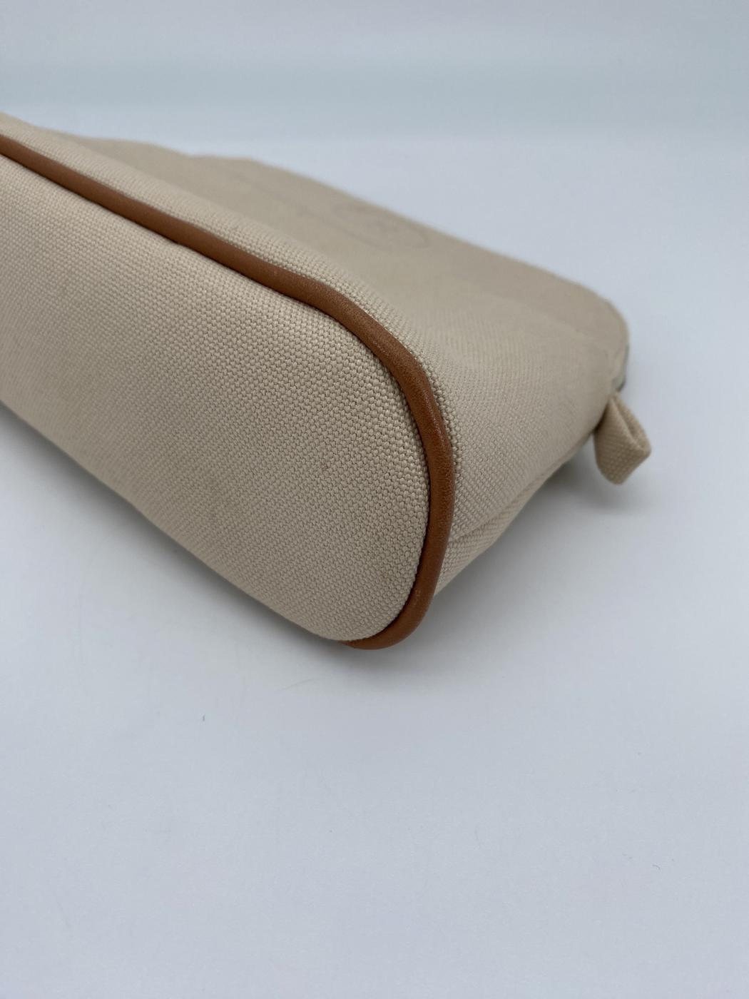 爱马仕 Bolide PM 迷你化妆包 米色/银色 Bolide 迷你化妆包 棉质天然米色 参考编号：9269