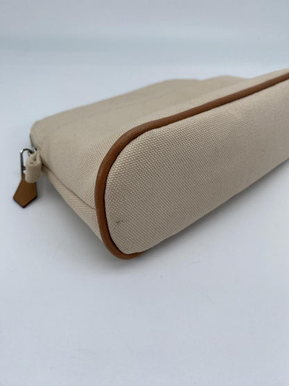 爱马仕 Bolide PM 迷你化妆包 米色/银色 Bolide 迷你化妆包 棉质天然米色 参考编号：9269