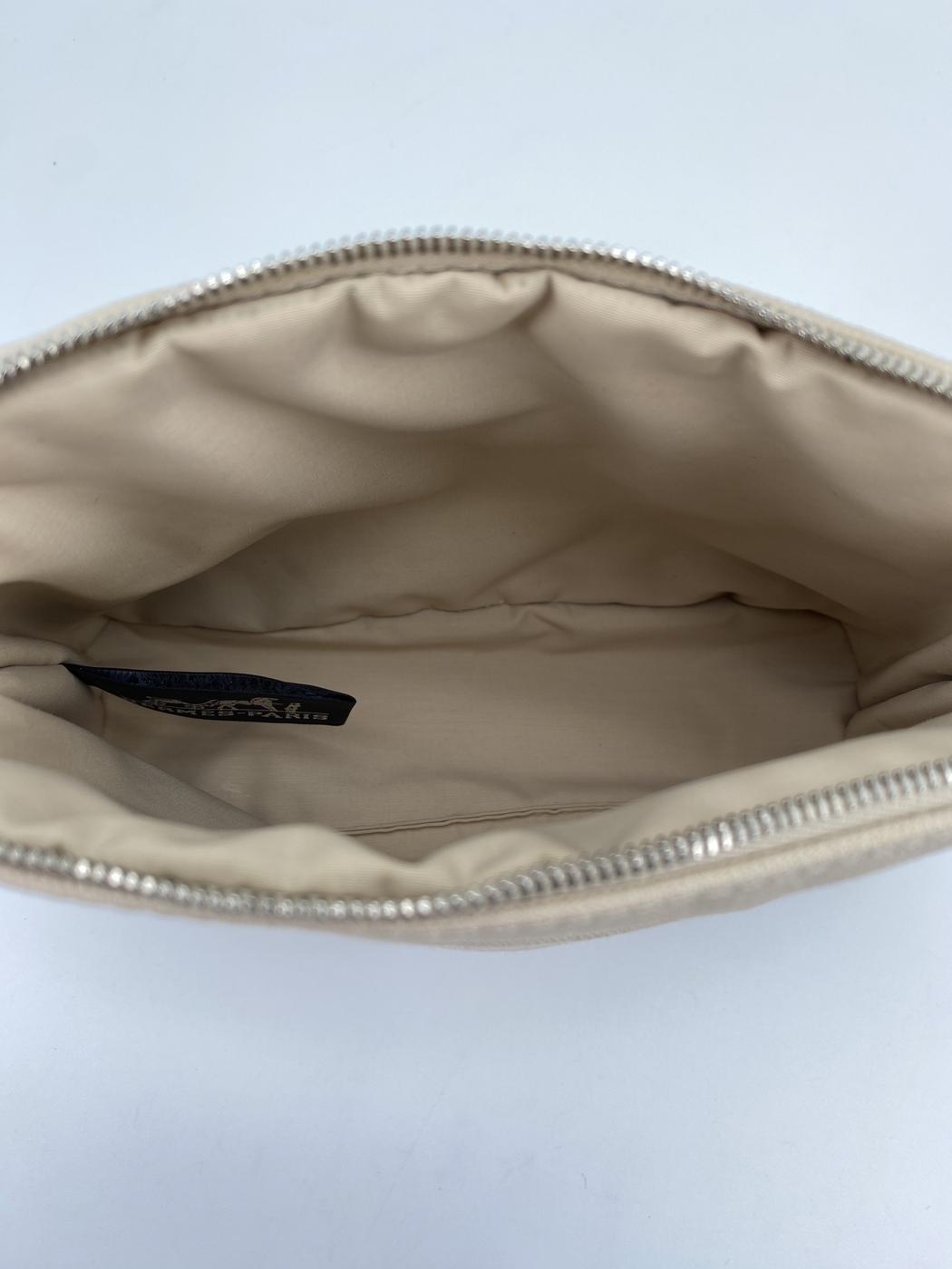 爱马仕 Bolide PM 迷你化妆包 米色/银色 Bolide 迷你化妆包 棉质天然米色 参考编号：9269