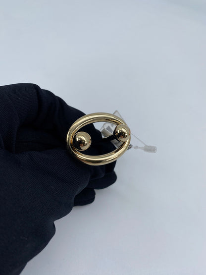 HERMES エルメス Satellite サテライト スカーフリング ゴールド 管理番号：9375