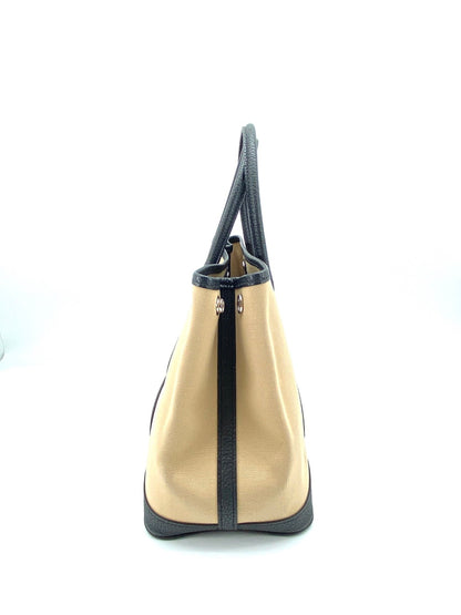 エルメス HERMES ガーデンパーティ 30 TPM トートバッグ トワルミリタリー ネゴンダ トレンチ ベージュ 管理番号：9400