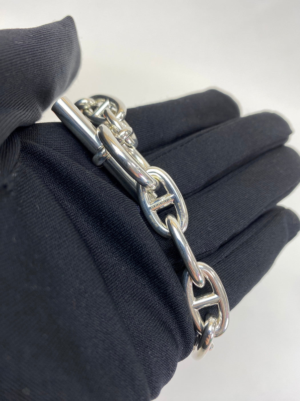 Hermès Chaine d'Ancre GM Bracelet, 16 links, SV925, Reference Number: 9444