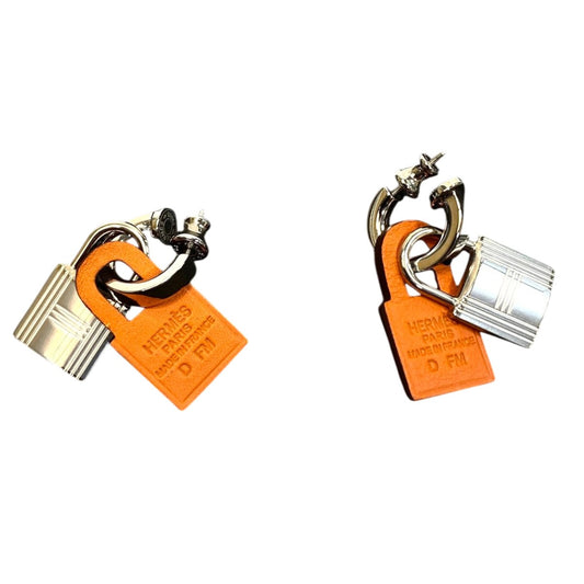 エルメス HERMES オーケリー ピアス ヴォースウイフト オレンジ 管理番号：9571