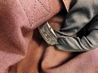 爱马仕 Hermès Foul Tou Cabas 帆布双色波尔多黑托特包 参考编号：9692