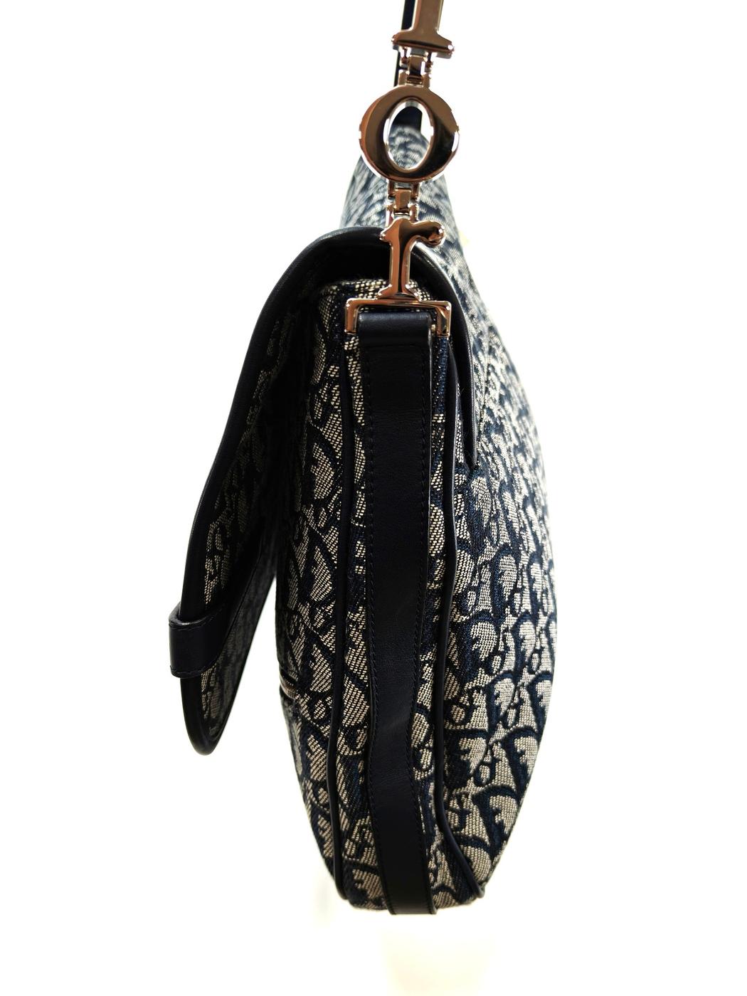 Christian Dior クリスチャン ディオール トロッター ショルダーバッグ 斜め掛け ネイビー 管理番号：10032