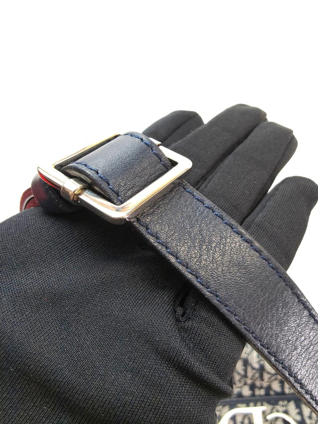 Christian Dior クリスチャン ディオール トロッター ショルダーバッグ 斜め掛け ネイビー 管理番号：10032