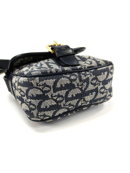 Dior ディオール ショルダーバッグ トロッター 総柄 レザー キャンバス ブラック 管理番号：10116