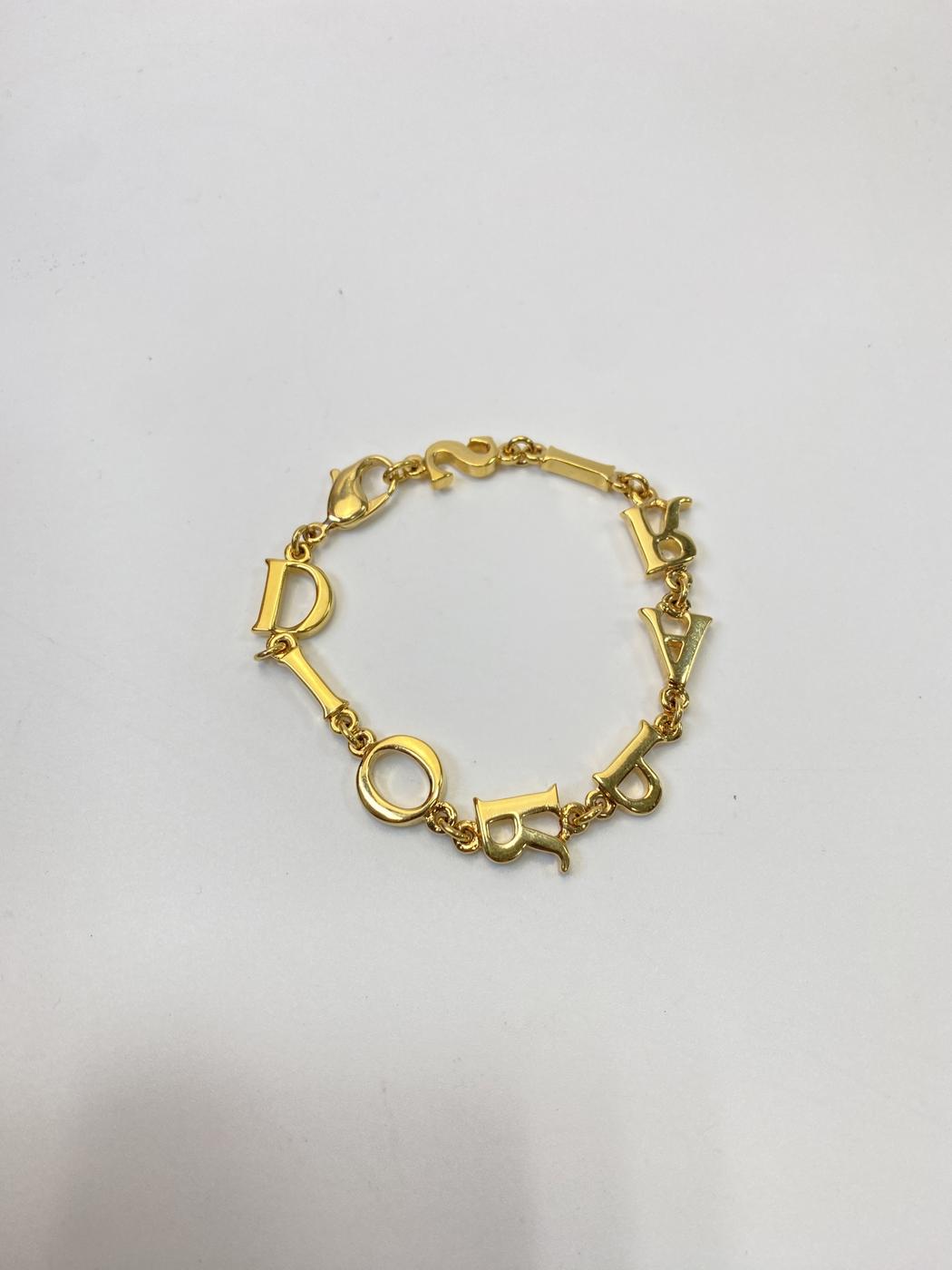 Christian Dior 迪奥 徽标手链 金色 商品编号：10801
