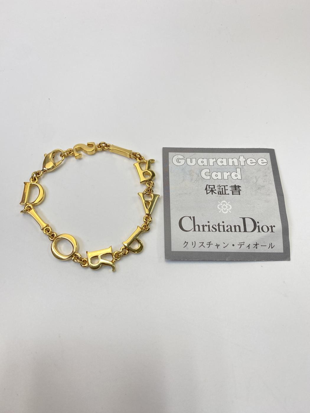 Christian Dior 迪奥 徽标手链 金色 商品编号：10801