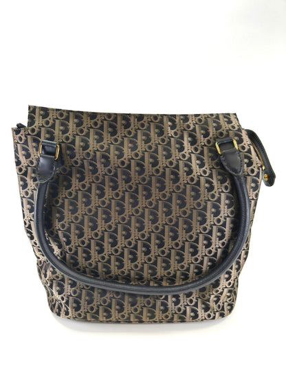 Christian Dior Dior Vintage Trotter Tote Bag Black x Brown Control number: 10823