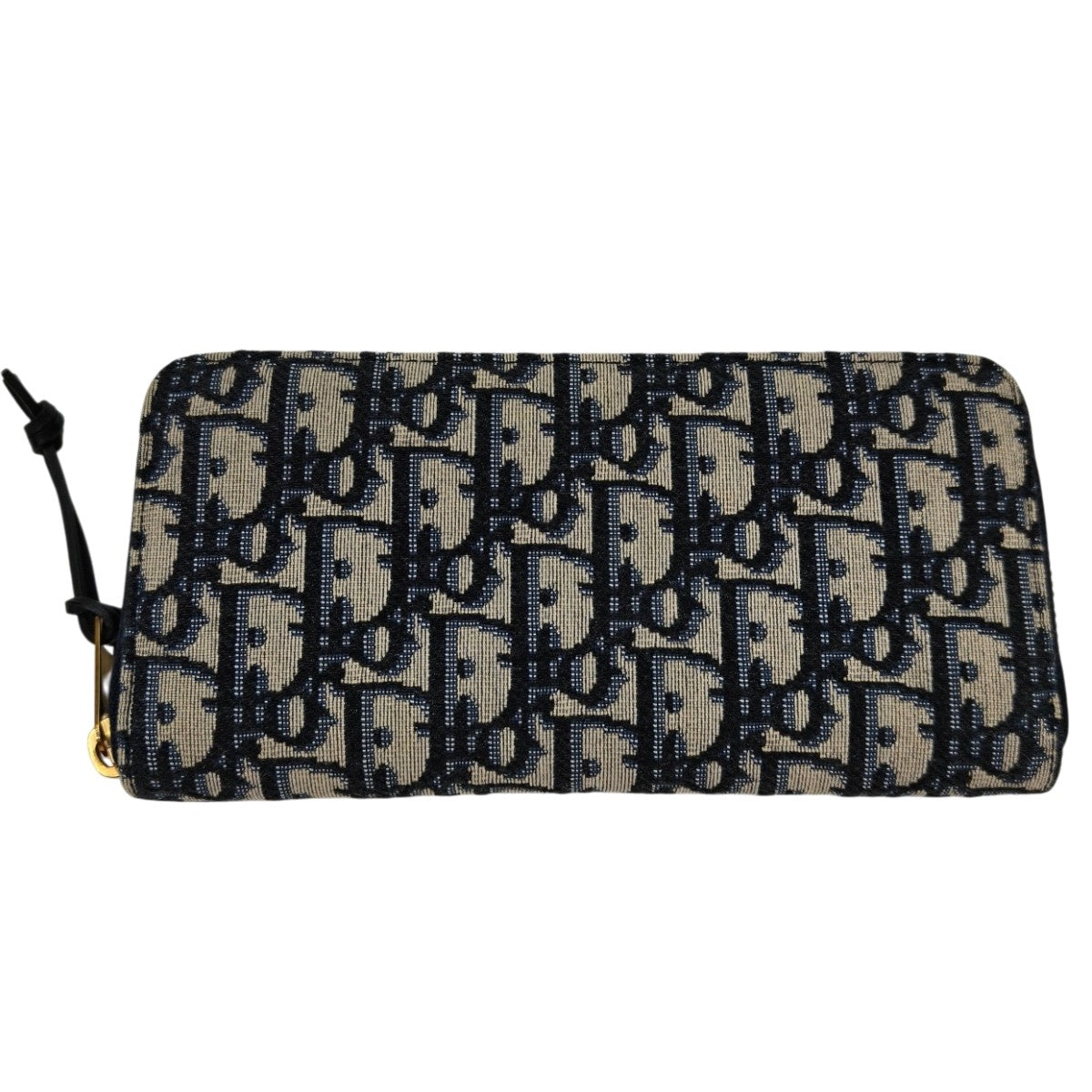 Dior 迪奥 Oblique 老花图案拉链长款钱包 海军蓝 型号：10896
