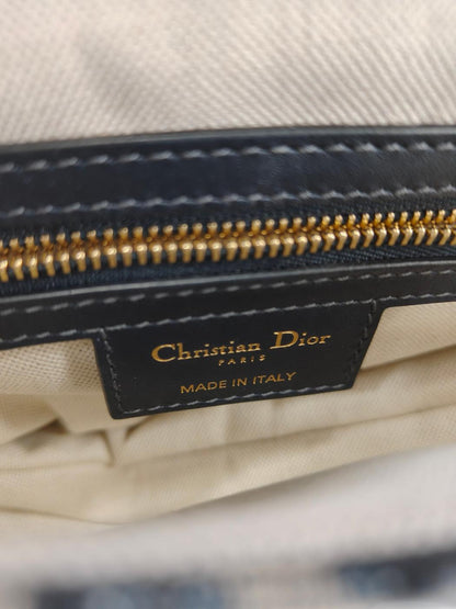 Dior ディオール トロッター サドルバッグ 2Way ショルダーバッグ ネイビー 管理番号：11048