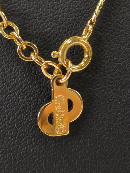 Christian Dior ディオール CDロゴ ネックレス ゴールド 管理番号：11095