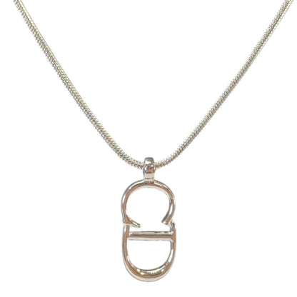 Christian Dior ディオール CDロゴ ネックレス シルバー 管理番号：11100