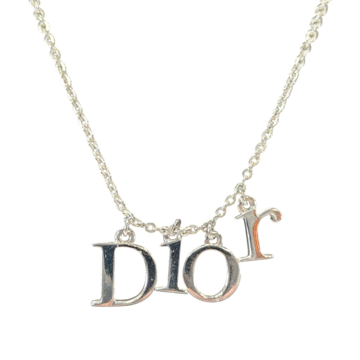 Christian Dior 迪奥 标志项链 银色 管理编号：11102