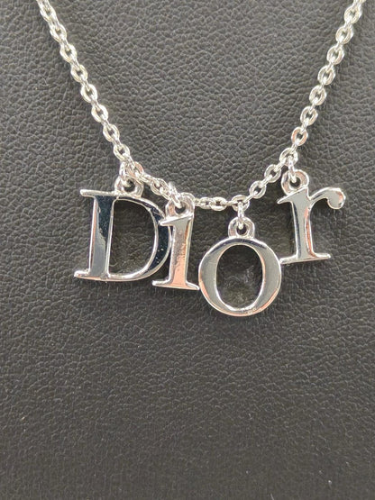 Christian Dior 迪奥 标志项链 银色 管理编号：11102