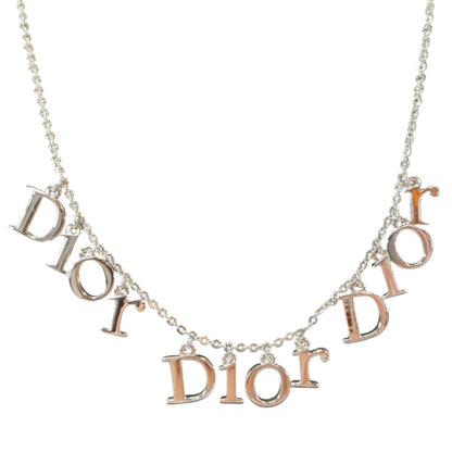 Christian Dior 迪奥 标志 吊坠 项链 银色 商品编号：11106