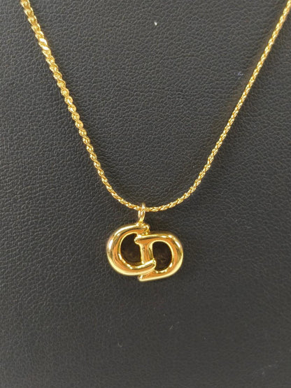 Christian Dior ディオール CDロゴ ネックレス ゴールド 管理番号：11107