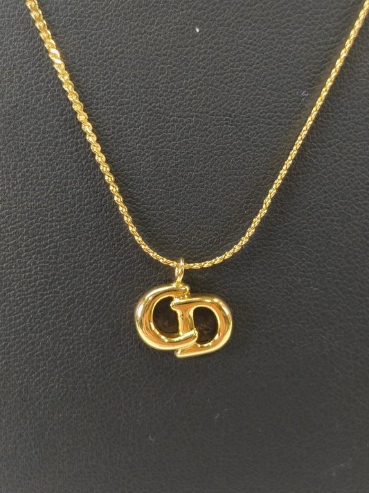 Christian Dior ディオール CDロゴ ネックレス ゴールド 管理番号：11107