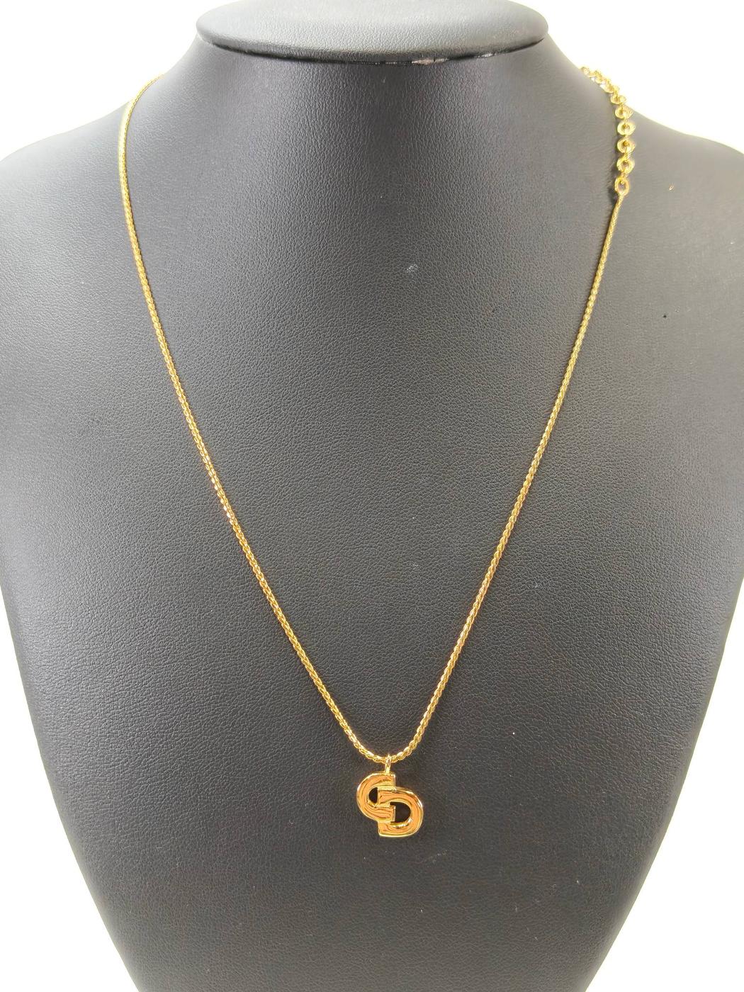 Christian Dior ディオール CDロゴ ネックレス ゴールド 管理番号：11109