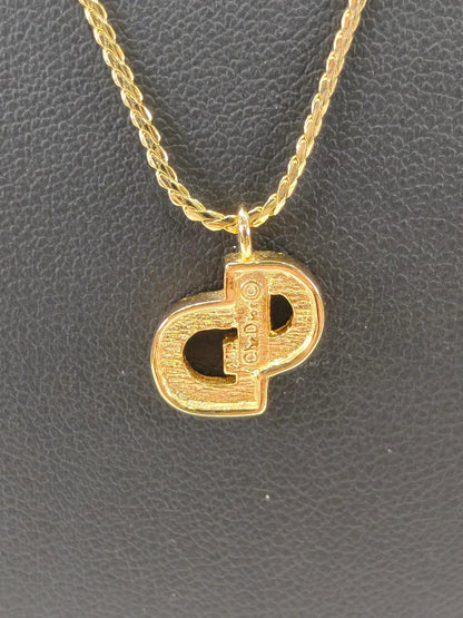 Christian Dior ディオール CDロゴ ネックレス ゴールド 管理番号：11109