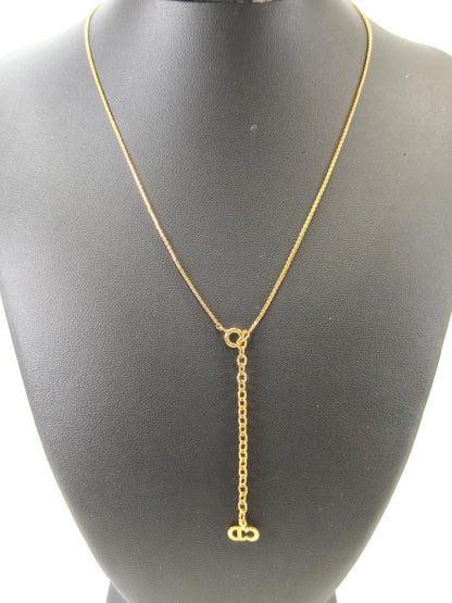 Christian Dior ディオール CDロゴ ネックレス ゴールド 管理番号：11109