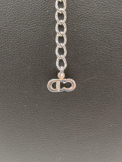 Christian Dior 迪奥 锁头钥匙图案项链 银色 管理编号：11113