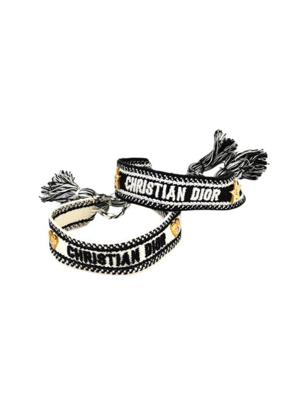 Dior ディオール バングル ブレスレット セット ブラック×ホワイト 管理番号：11270