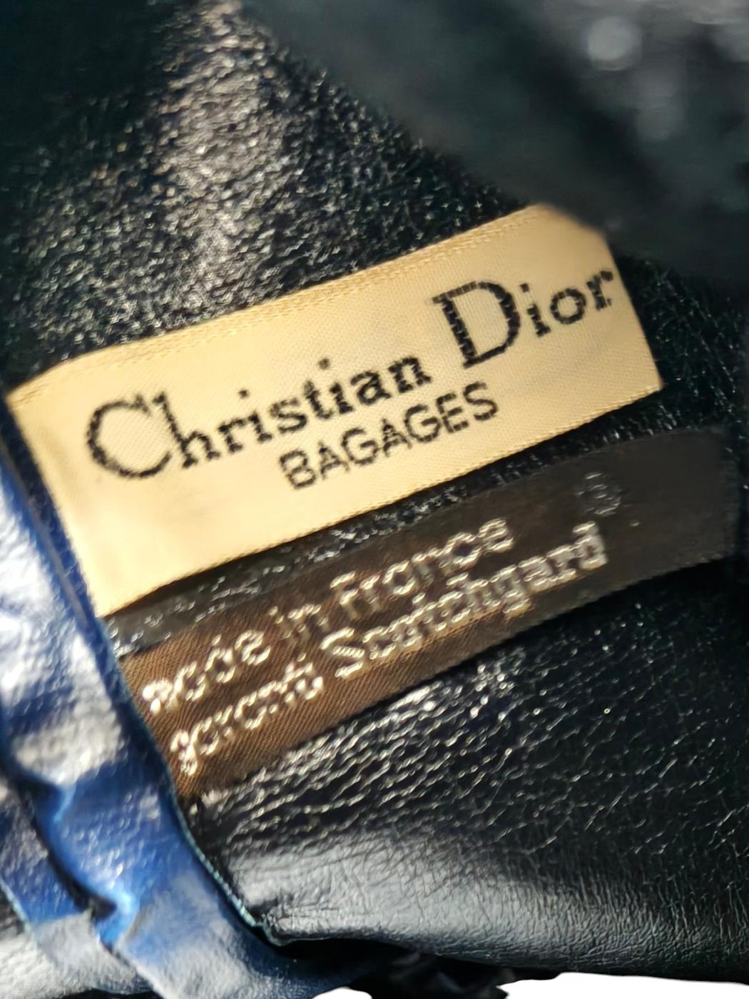 Dior ディオール トロッター ボストンバッグ ネイビー 管理番号：11329