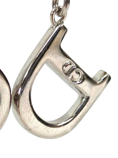 Christian Dior ディオール Dロゴ ピアス シルバー 管理番号：11342