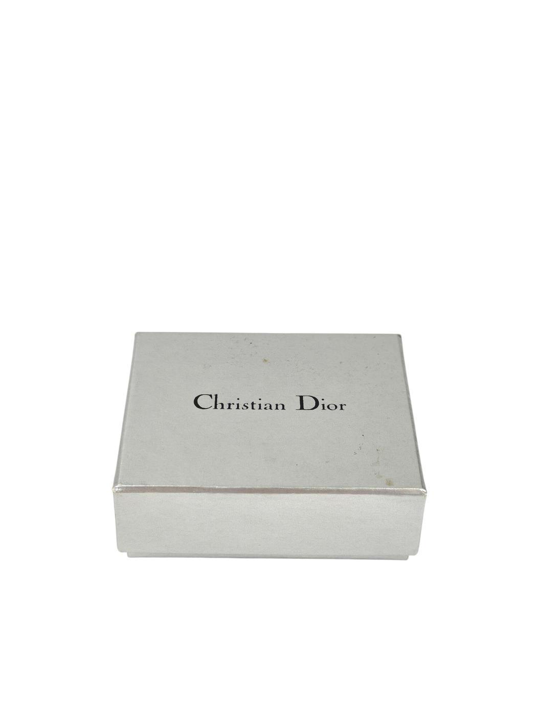 Christian Dior ディオール Dロゴ ピアス シルバー 管理番号：11342