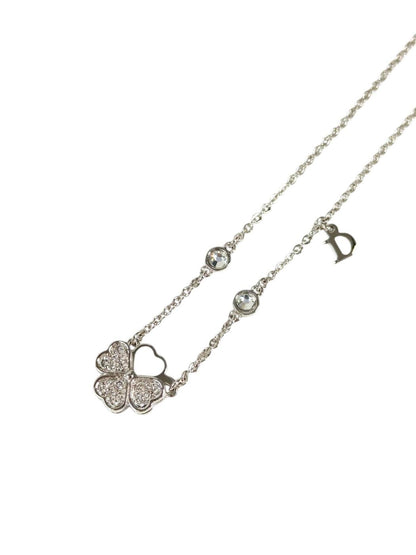 Dior ディオール クローバー ネックレス シルバー 管理番号：11345
